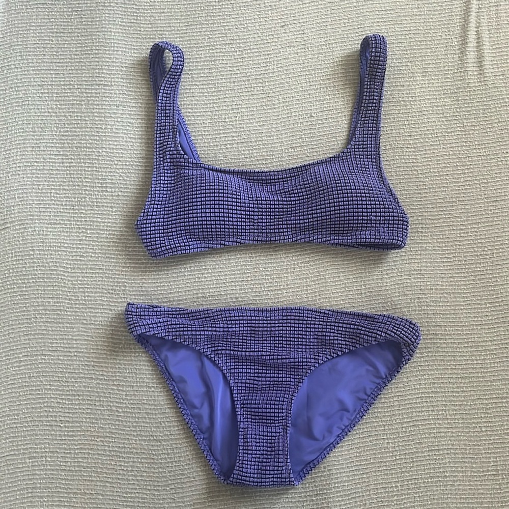 Aerie crinkle bikini top and bottom